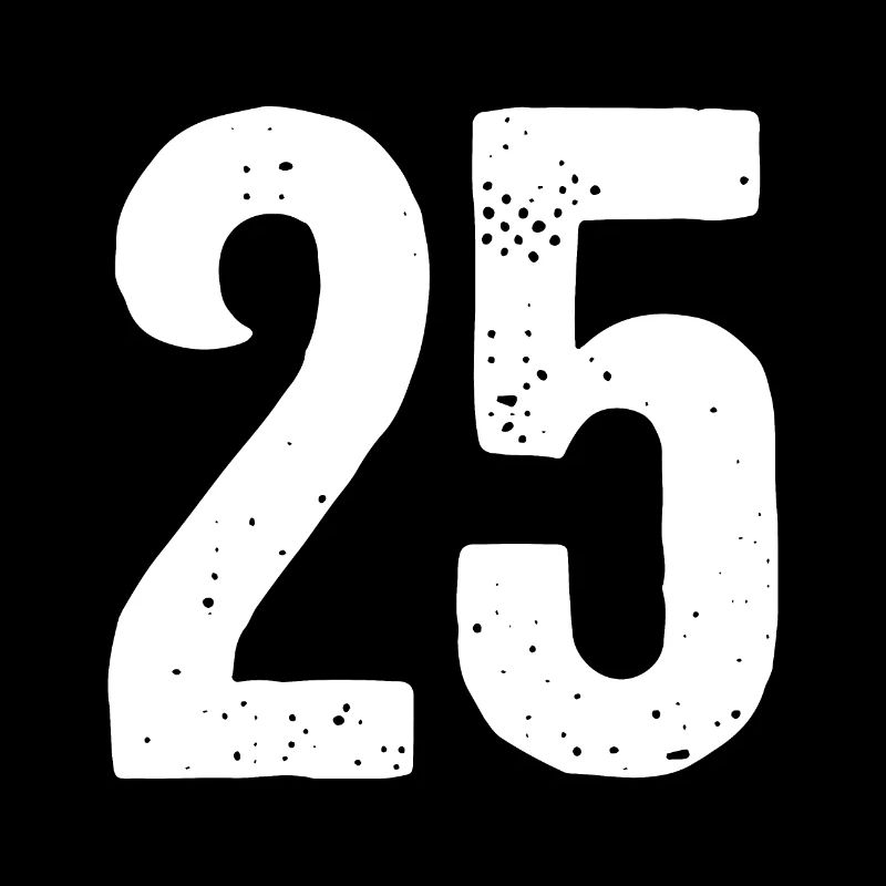 25 Numéros Blanc
