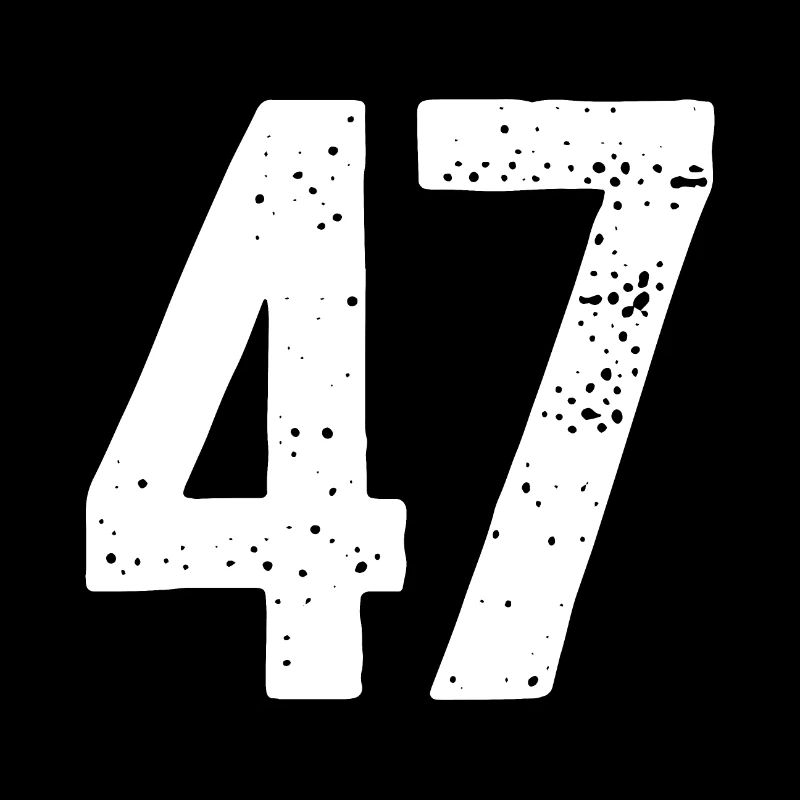 47 Numéros Blanc