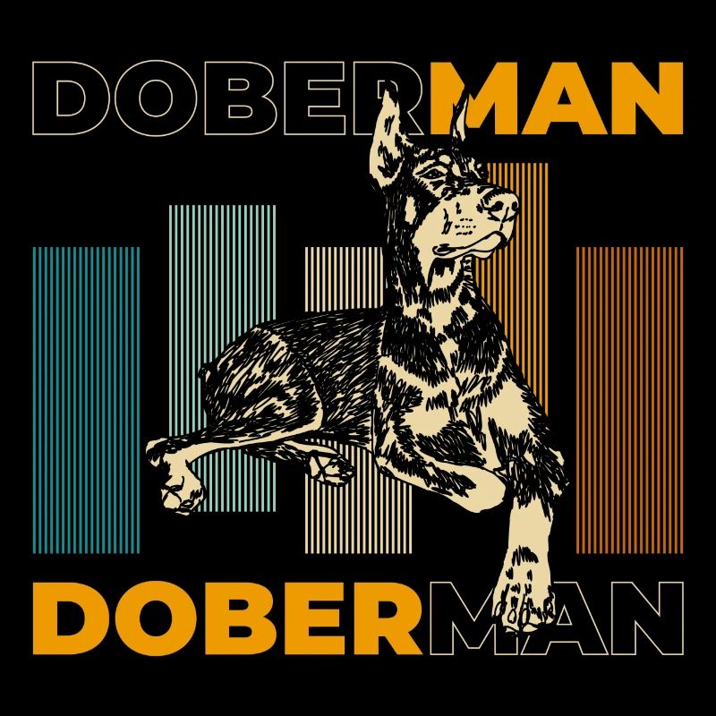 Dobermann Rassehund Hundetraining