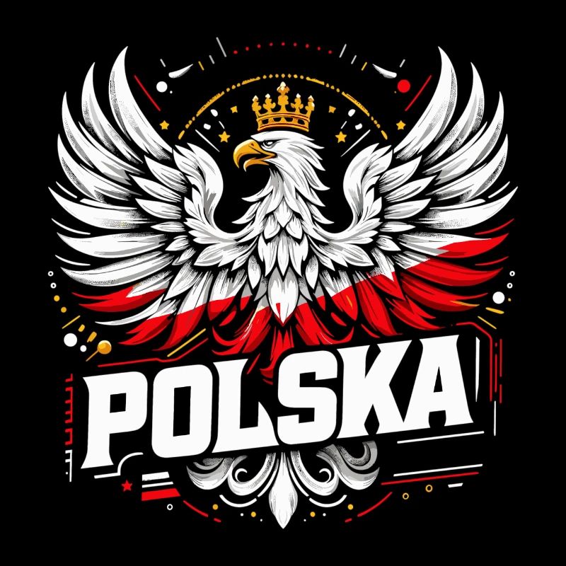 Poland Polska Polish Red White Eagle Crown Gift