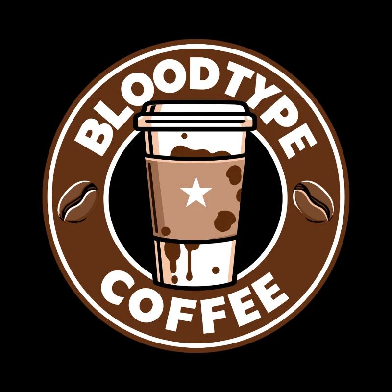 Blutgruppe Kaffee Cartoon Geschenk