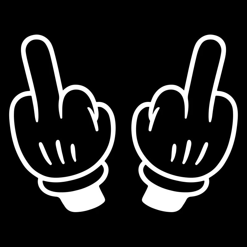 Mittelfinger Hand Comic