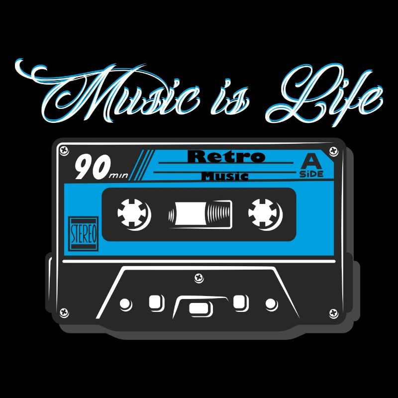 Retro Style Oldschool Tape Cassette Vintage Mixtap