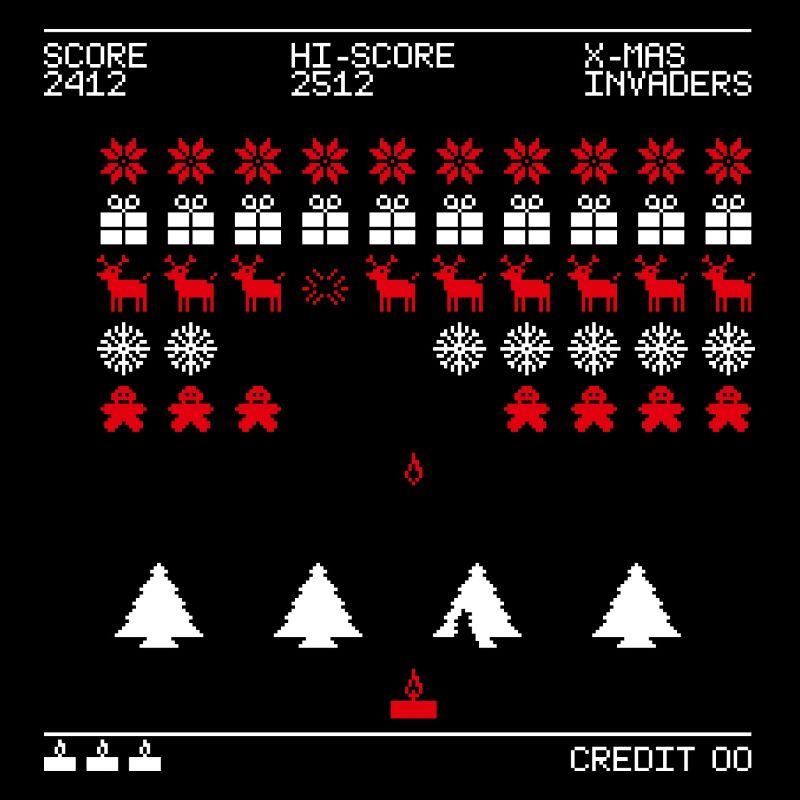 Invaders de Noël (bicolores)