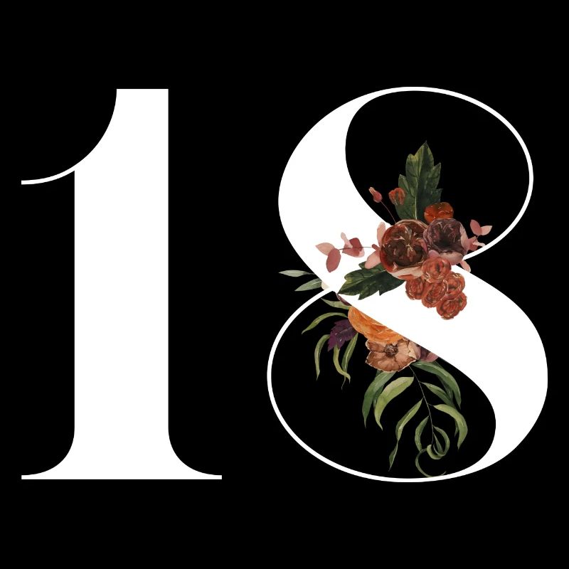 18e anniversaire fleuris (Cadeau de 18 ans)