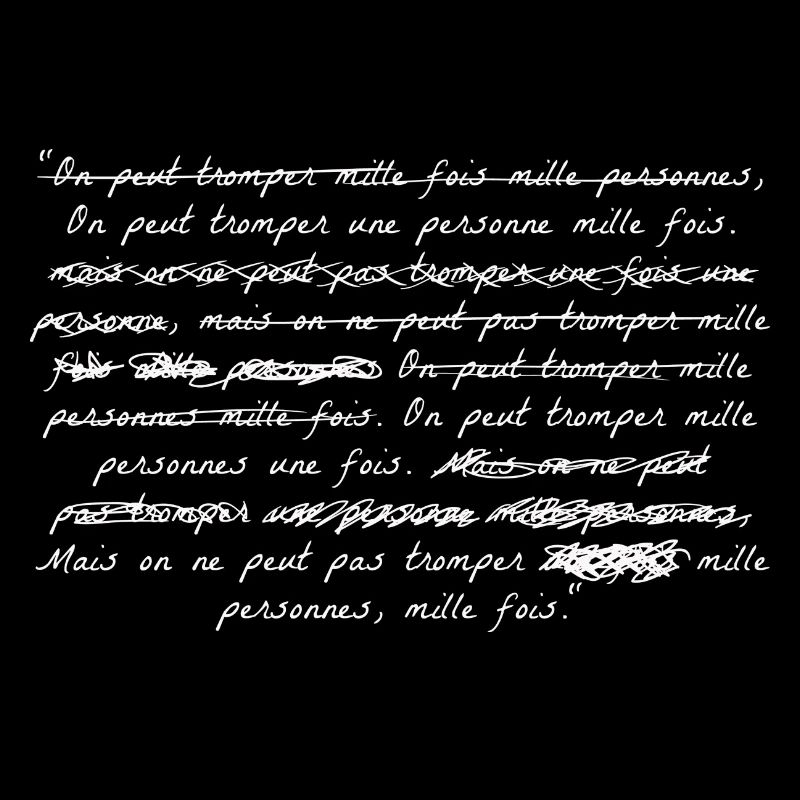 On peut tromper