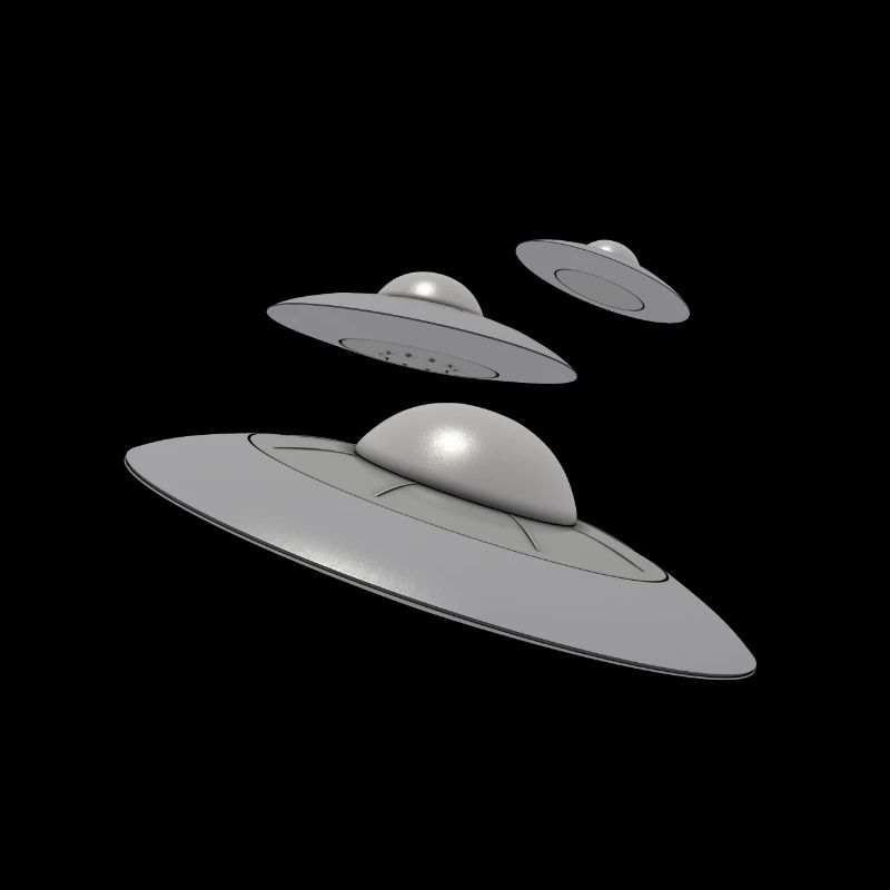 3 Ufo with aliens