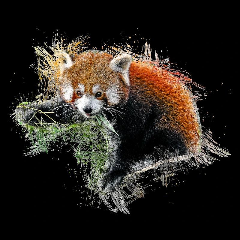 Panda rouge