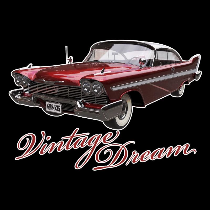 Vintage Dream Car mit Text