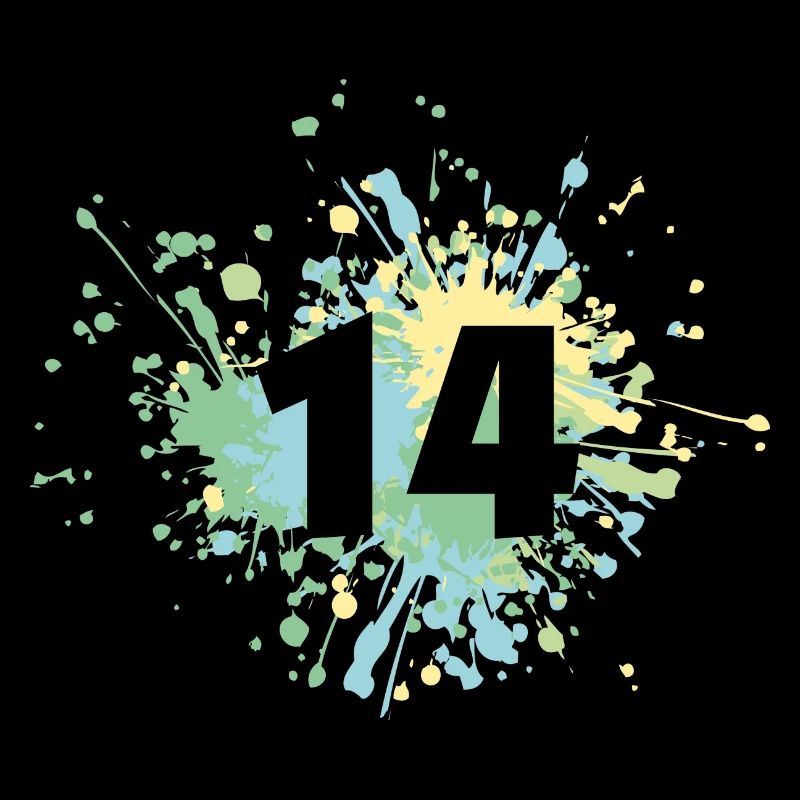 Number 14th Color Splash