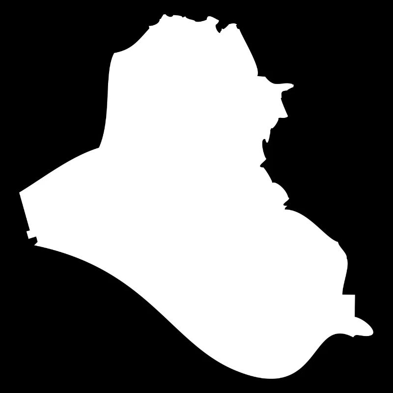 Drapeau de la carte de l'Irak