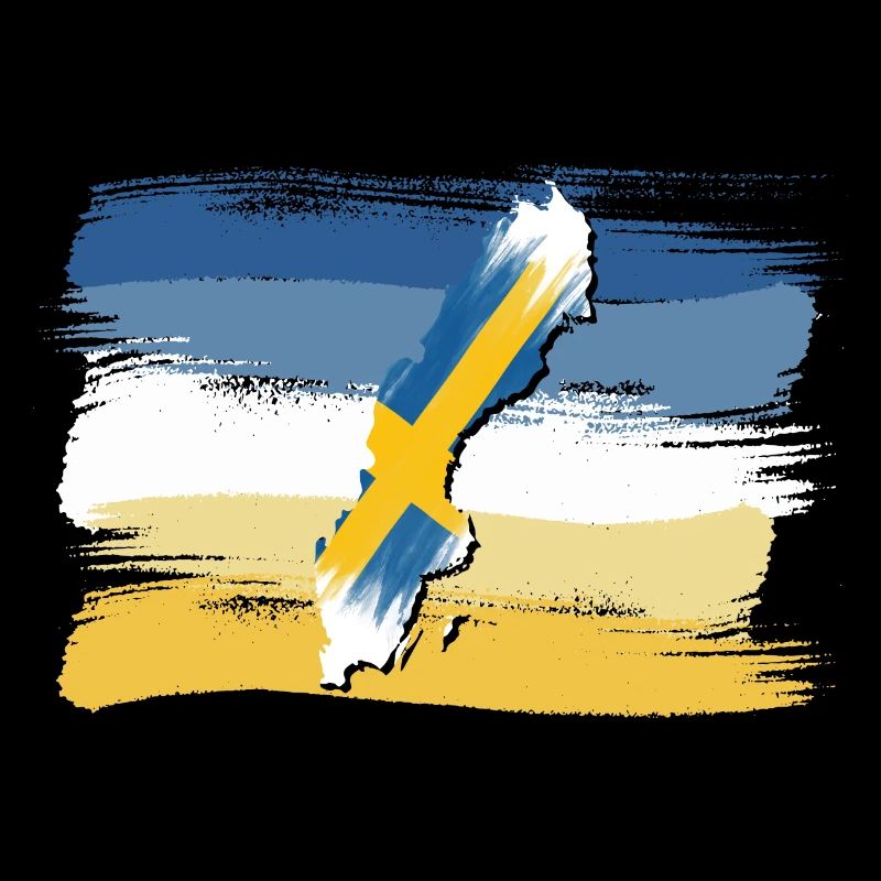 Suède Contour du pays Drapeau Cadeau de Noël