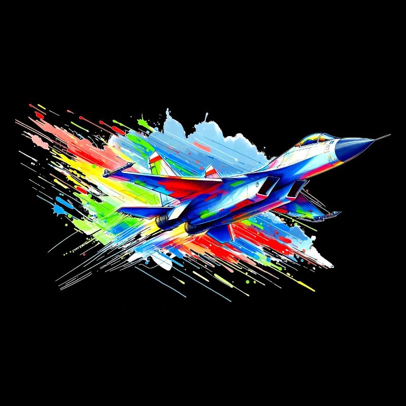 Fighter Jet - Color Splash