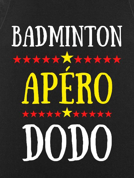 badminton apéro dodo