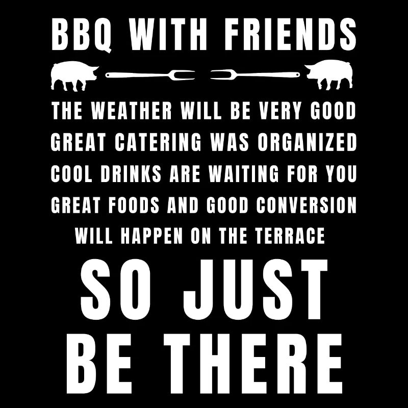 BBQ mit Freunden ist bereit, also sei einfach da