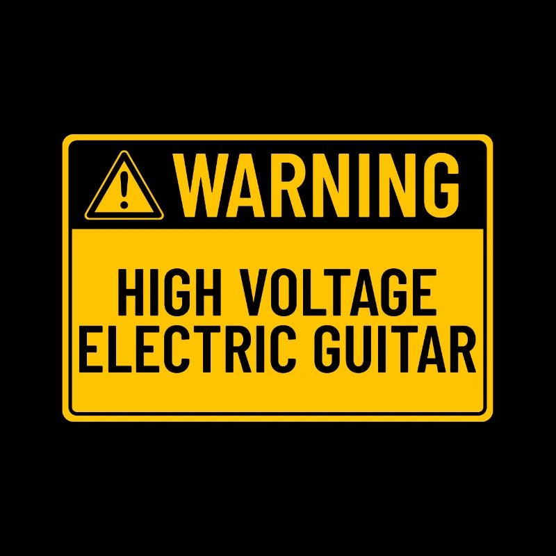 Warnung: Hochspannungs-E-Gitarre