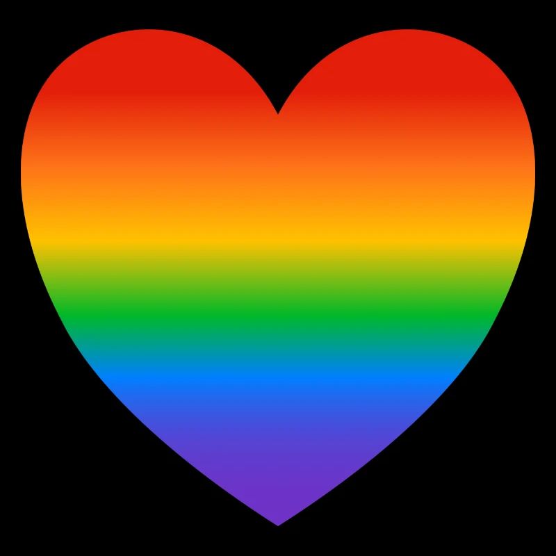 LGBT Regenbogen Stolz Herz