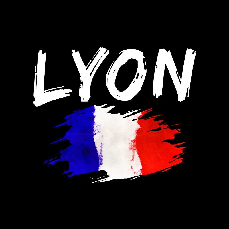 Lyon France Ville Drapeau Lyon