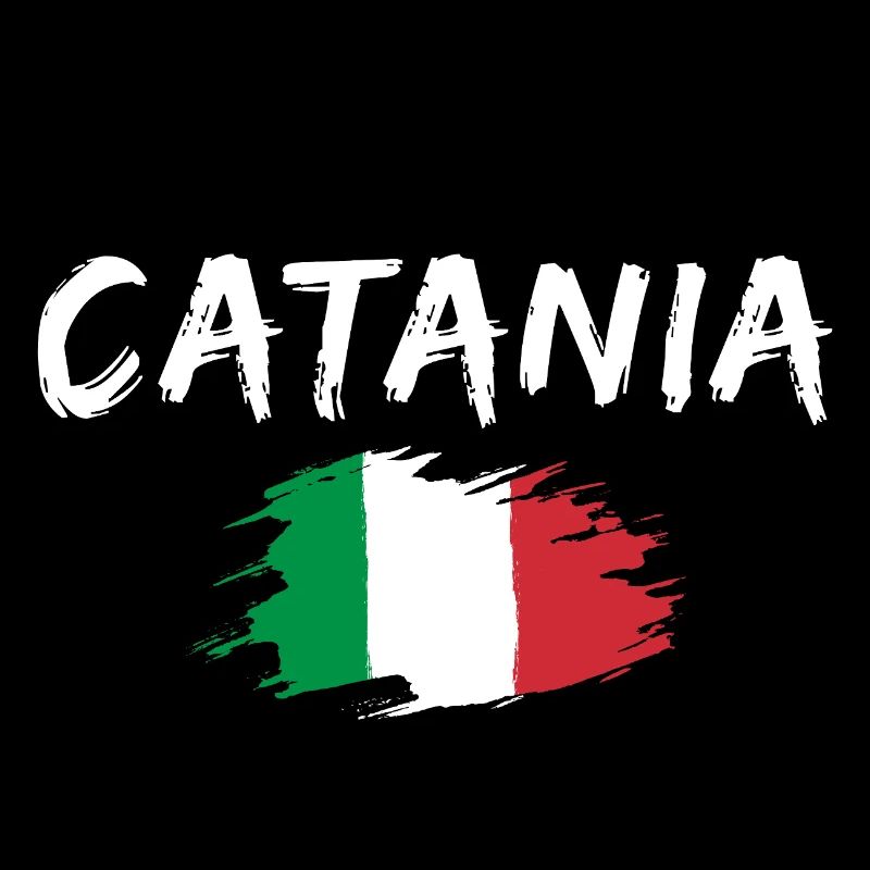 Catane Italie Drapeau Catane