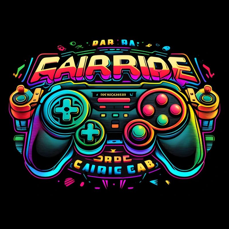 Contrôleur de jeu d’arcade néon