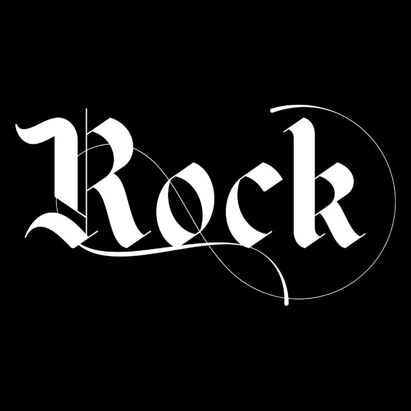 rock typography