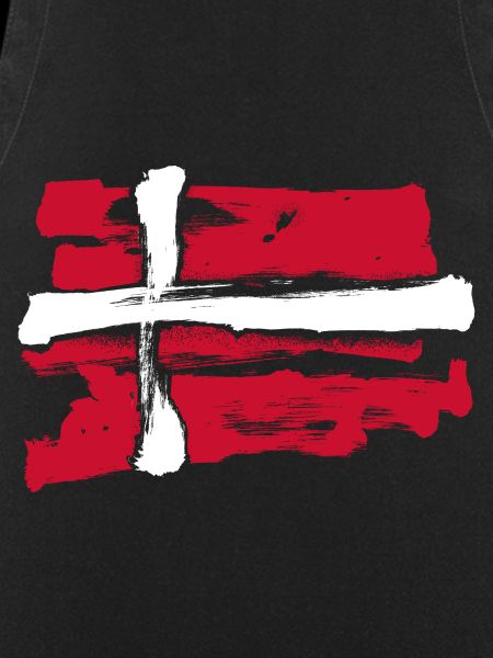 Denmark Flag / Brush Strokes