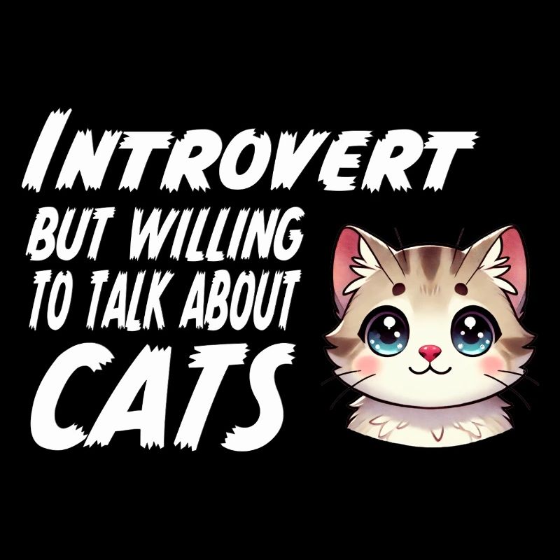 introvertiert, aber bereit, über Katzen zu sprechen