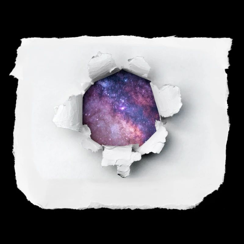 Papier déchiré - Univers