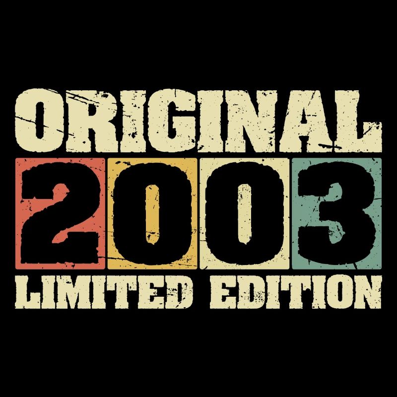 2003 Original Vintage Rétro Anniversaire