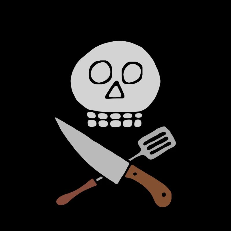 Skull knife chef