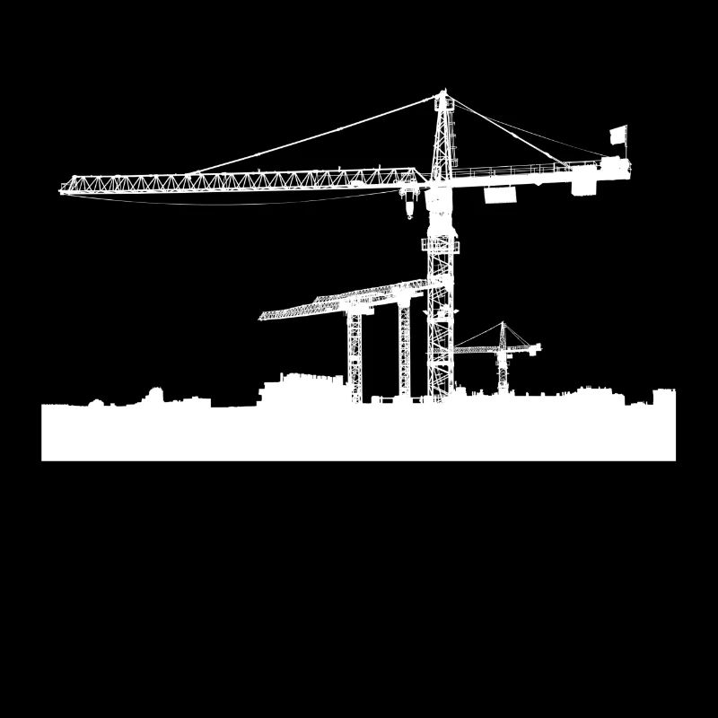 Crane construction site