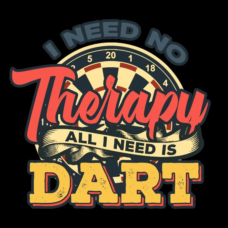 Dart therapy funny player team gift