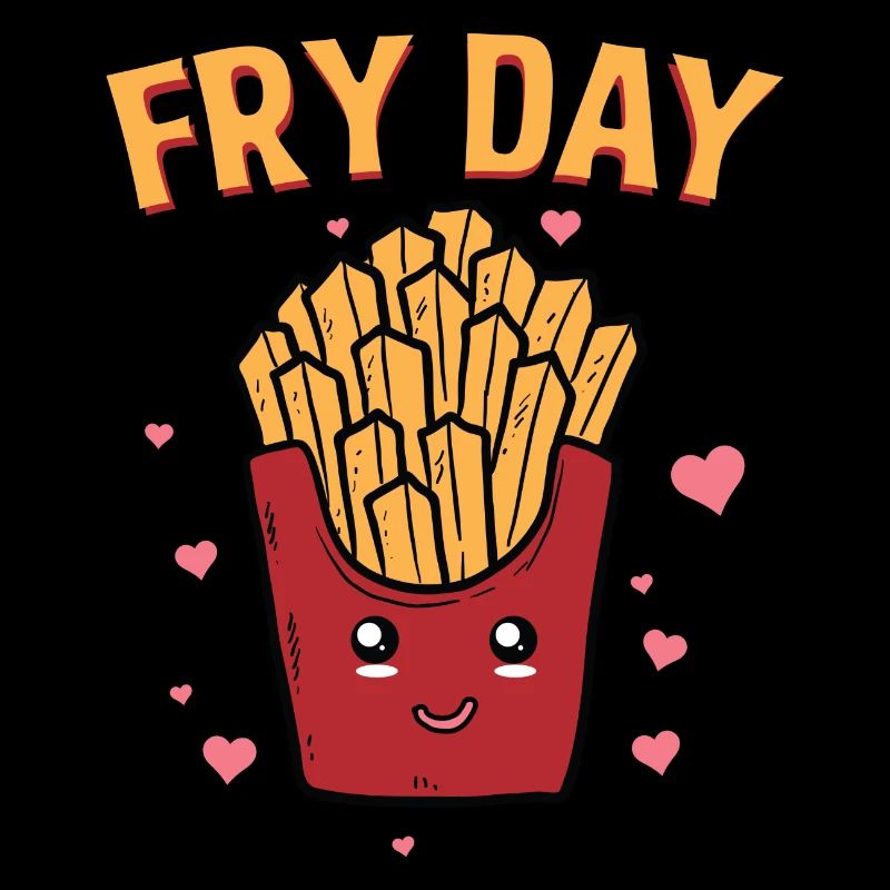 Fryday Fries Friday Hearts Cool Gift
