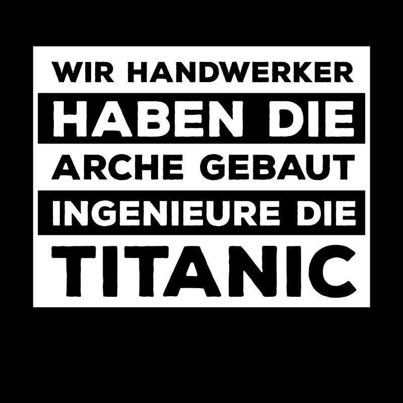 Handwerker Spruch lustige Geschenkidee Arche Bau