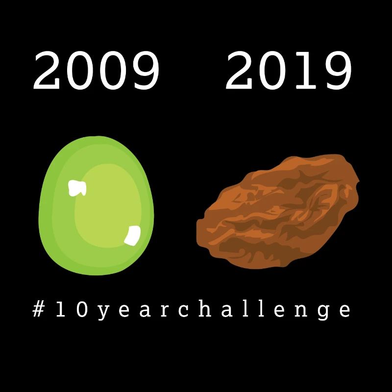 10yearchallenge grape raisin funny gift idea