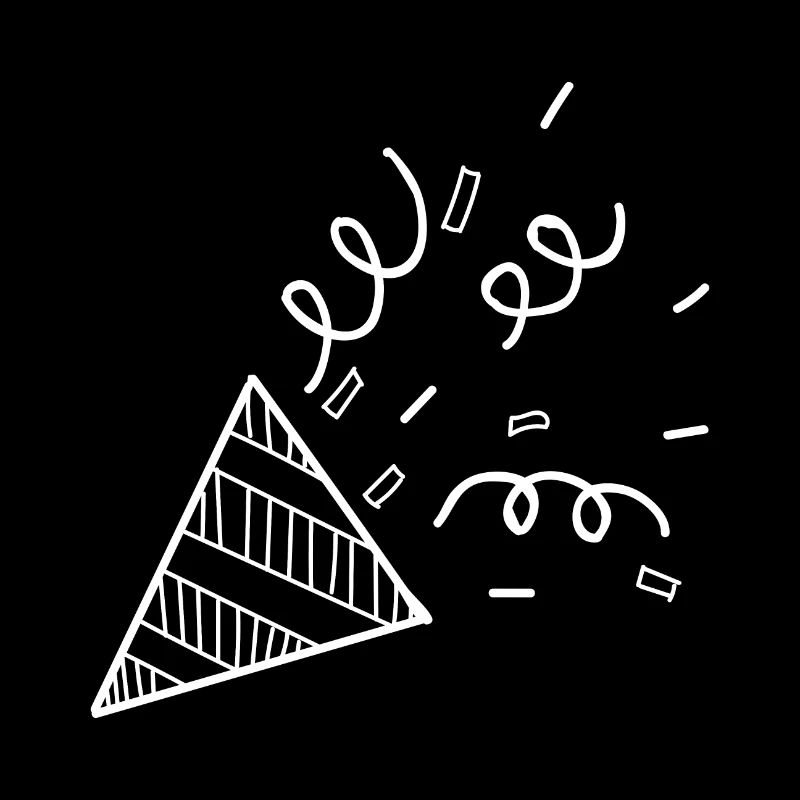Fête confettis symbole