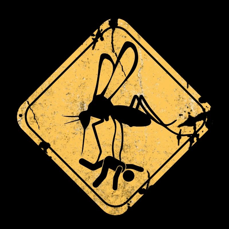 Idée de cadeau de danger de signe de rue de moustique moustique