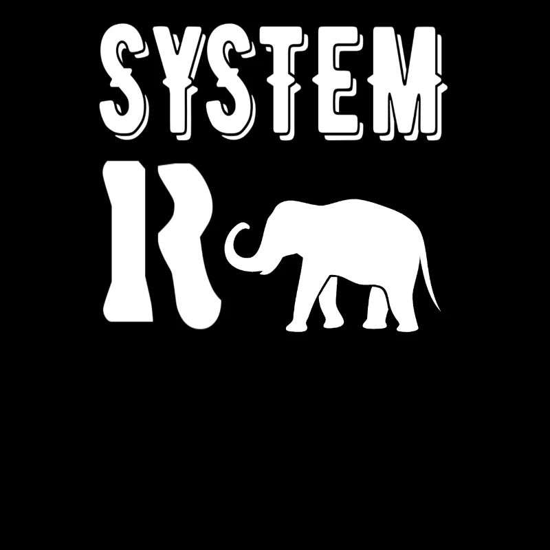 System R elephant, systemically relevant job profession shirt