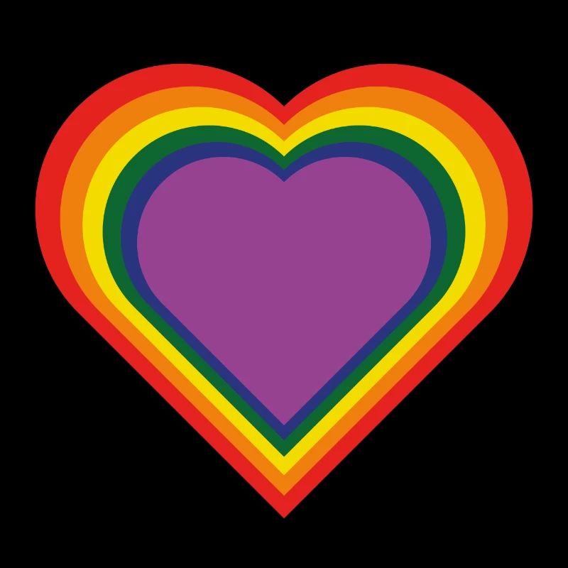 Regenbogen-Herz