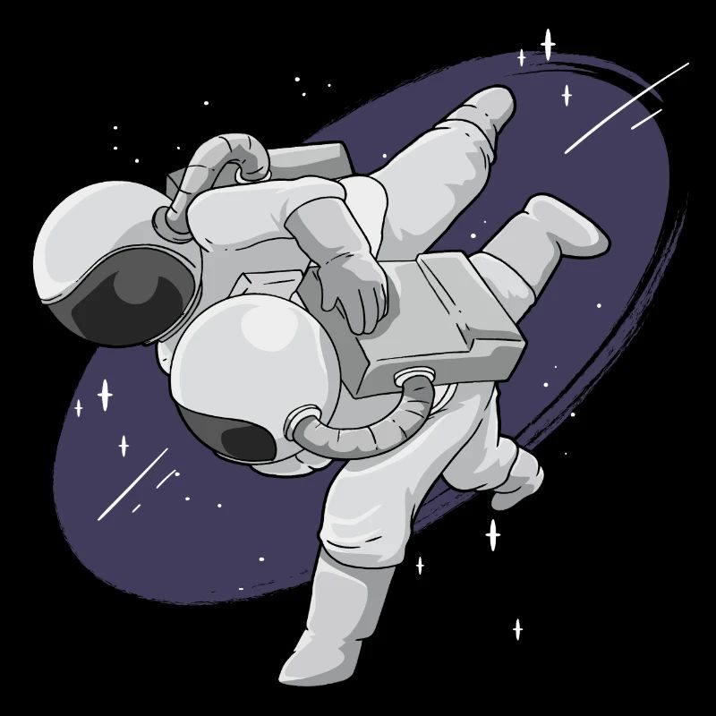 Galaxy BJJ Astronaut Flying Armbar Jiu Jitsu Gift