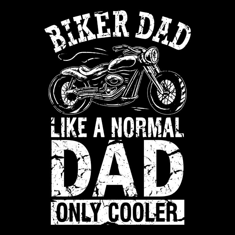 Motorrad Cool Biker Dad Chopper Vatertag Geschenk