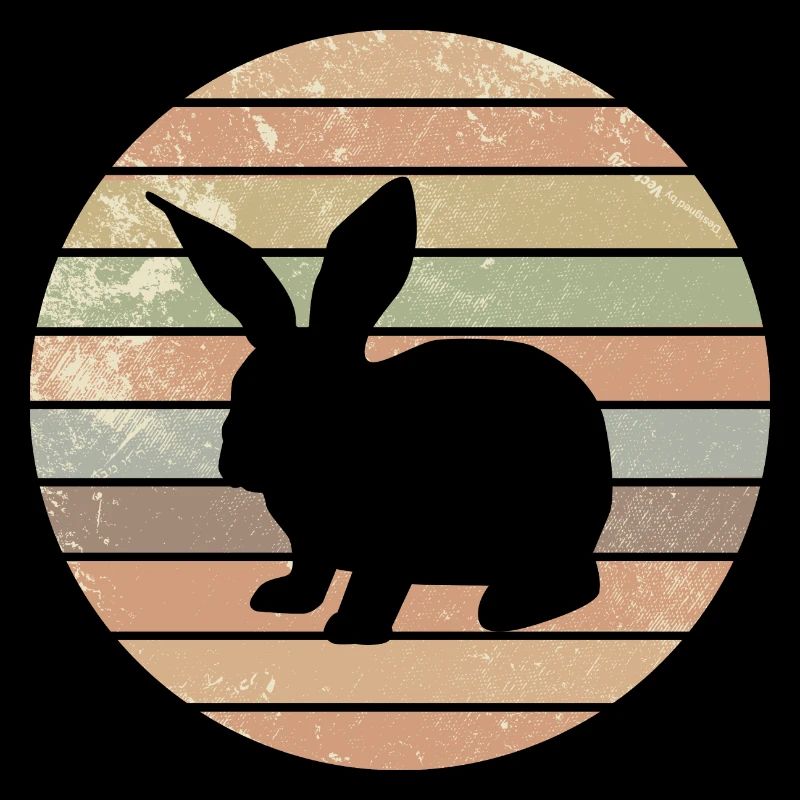Lapin Lapin Lapin de Pâques Cadeau Rétro Lapin