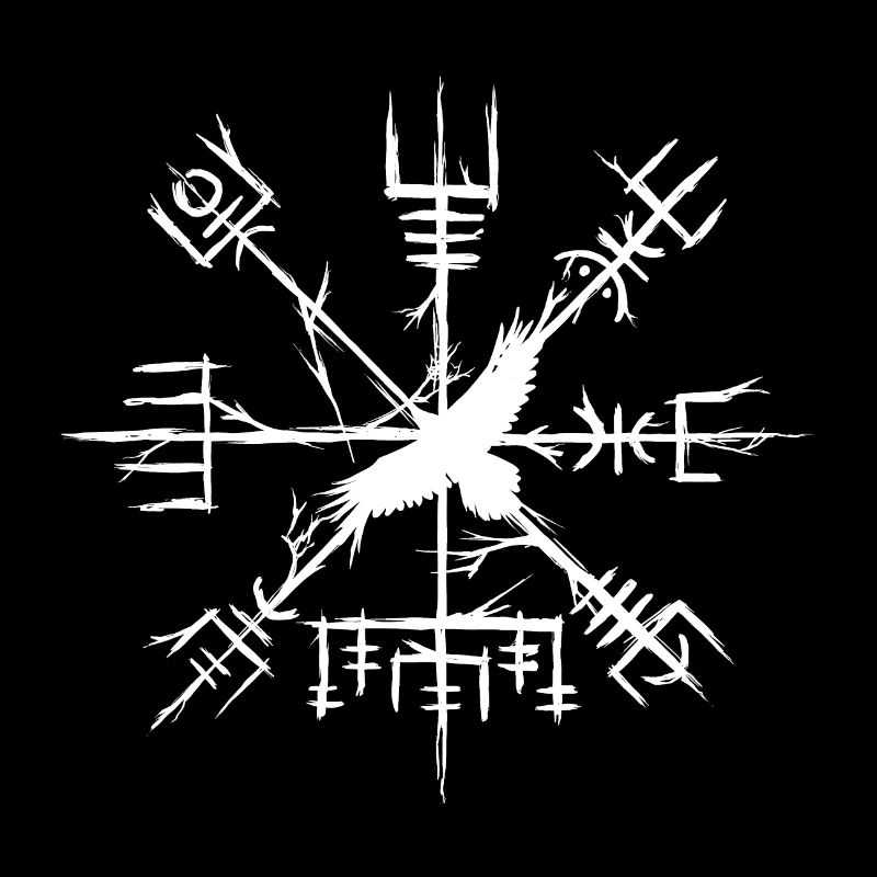 Vegvisir corbeau