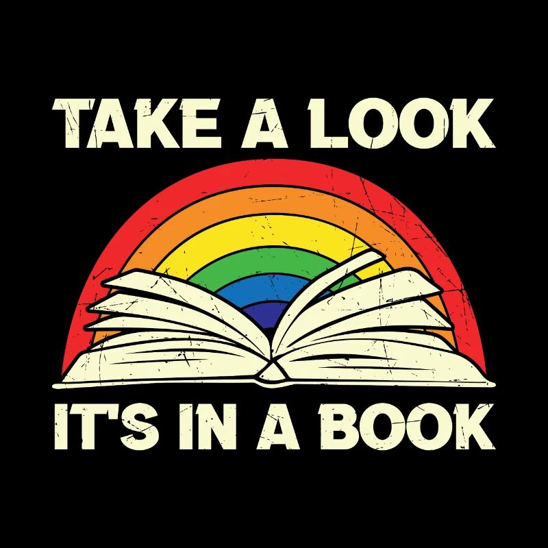 Citation de lecture Jetez un coup d’œil c’est dans un livre Rainbow R