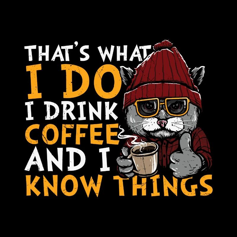 Citation de café C’est ce que je fais Je bois du café