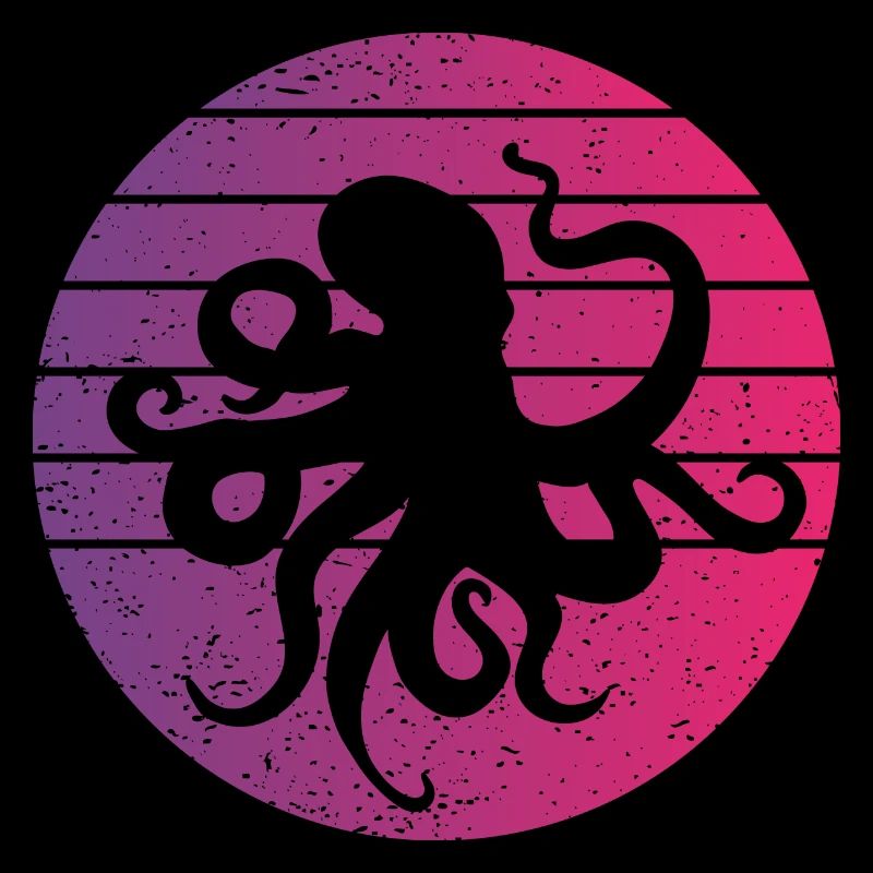 Octopus Retro Style Vintage