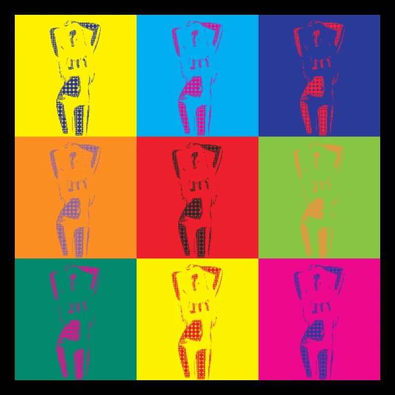 Pop Art Frau Retro Kunst Geschenk