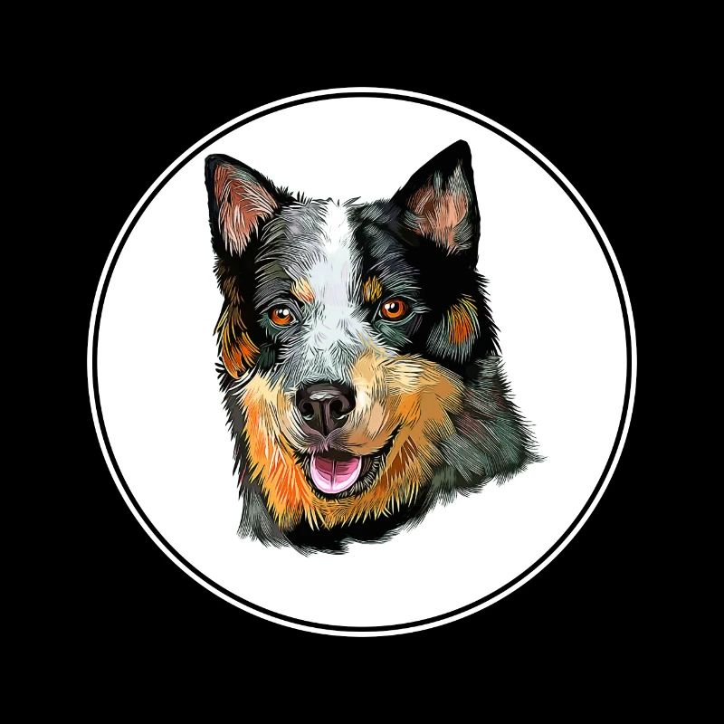 Australische Stumpy Tail Cattle Dog Illustration