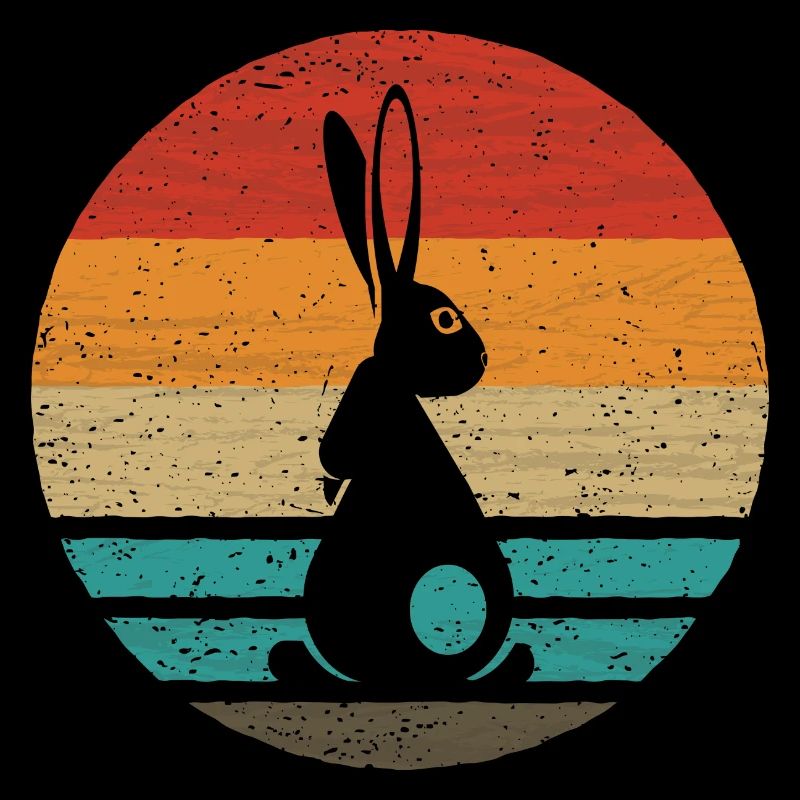 Rabbit Retro Style Vintage