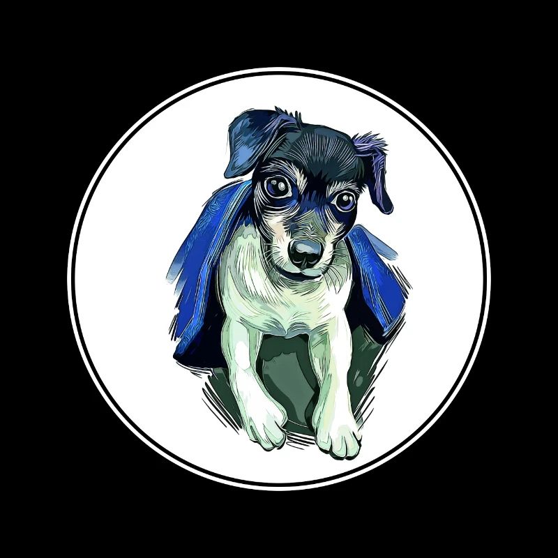 Illustration de l’aquarelle du chien Fox Terrier chilien